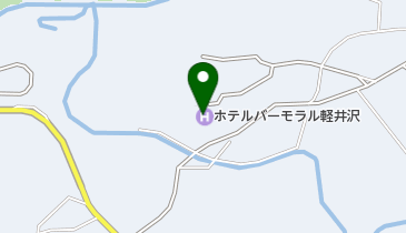 ホテルバーモラル軽井沢の地図画像