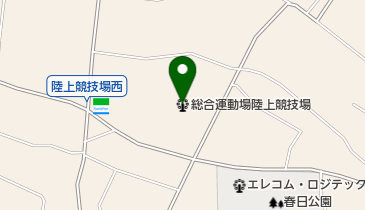 伊那市陸上競技場の地図画像