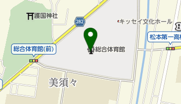 エア・ウォーターアリーナ松本の地図画像