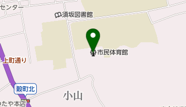 須坂市市民体育館の地図画像