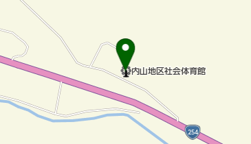 内山地区社会体育館の地図画像