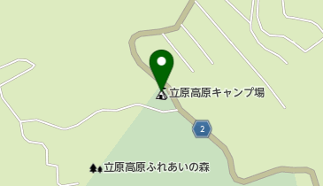立原高原キャンプ場の地図画像