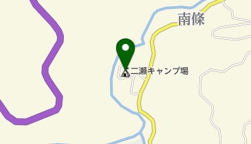 和知野川二瀬キャンプ場の地図画像