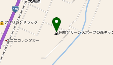 白馬グリーンスポーツの森キャンプ場の地図画像