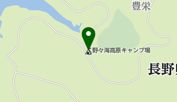 野々海高原キャンプ場の地図画像
