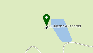 茶臼山高原木のぼりキャンプ村の地図画像