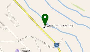 白馬森林オートキャンプ場の地図画像