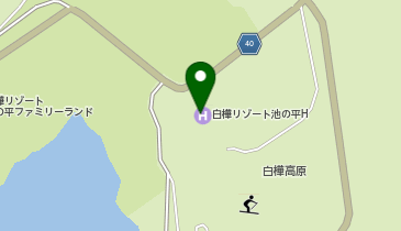 白樺リゾート池の平スノーパークの地図画像