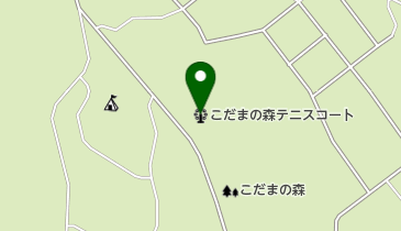 こだまの森テニスコートの地図画像