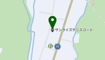 サンライズテニスコートの地図画像