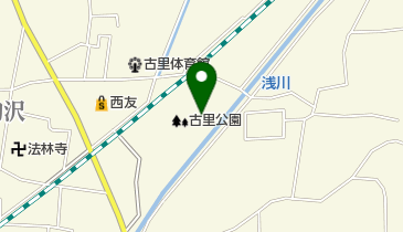 古里テニスコートの地図画像