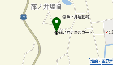 篠ノ井テニスコートの地図画像