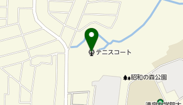 昭和の森公園テニスコートの地図画像