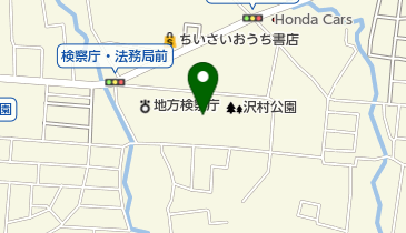 松本市沢村庭球場の地図画像