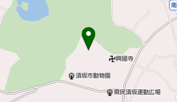 須坂市臥竜公園庭球場の地図画像