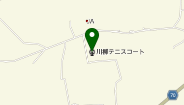 川柳テニスコートの地図画像