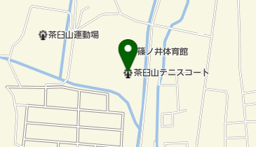 茶臼山テニスコートの地図画像