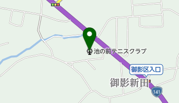 池の前テニスクラブの地図画像