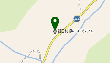 朝日村緑のコロシアムの地図画像