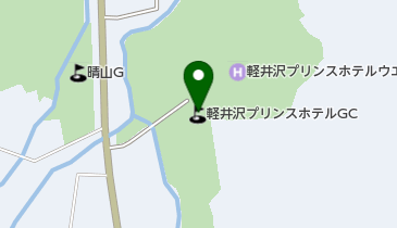 軽井沢プリンスホテルゴルフコースの地図画像