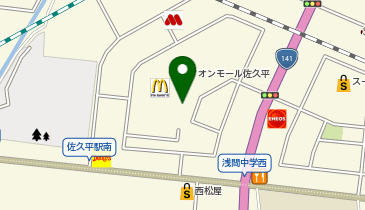 namcoイオンモール佐久平店の地図画像
