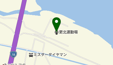 更北運動場の地図画像