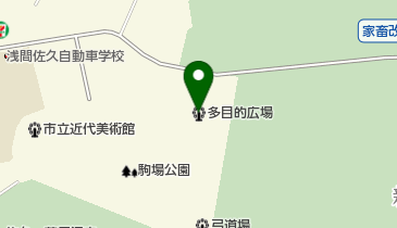駒場公園多目的広場の地図画像