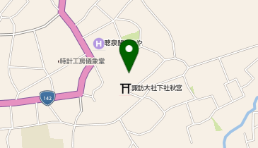 諏訪大社下社遷座祭の地図画像