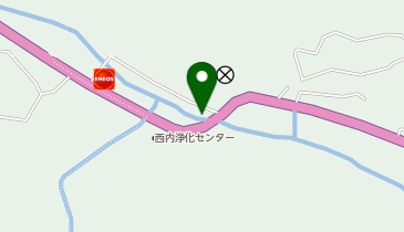 内村川西内橋付近の地図画像