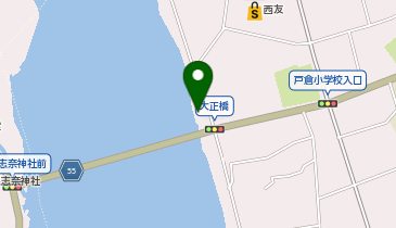 千曲川大正橋付近の地図画像