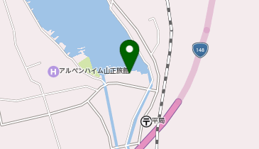 木崎湖の地図画像
