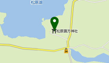 松原諏方神社の地図画像