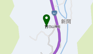 白山神社の地図画像