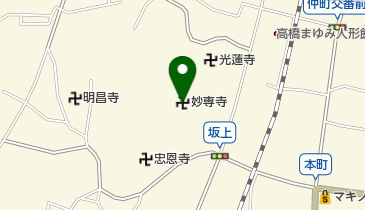 妙専寺の地図画像