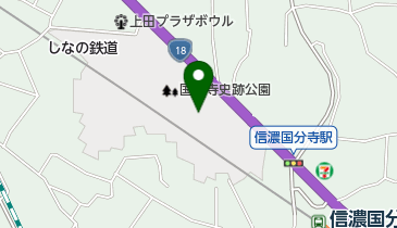 信濃国分寺史跡公園の地図画像