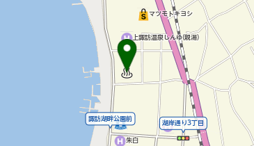 諏訪湖温泉の地図画像