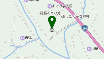 昼神温泉の地図画像