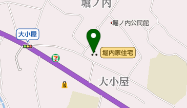 堀内家住宅の地図画像