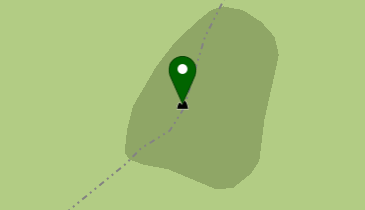 北穂高岳の地図画像