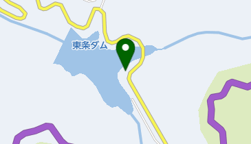 東条ダム湖の地図画像