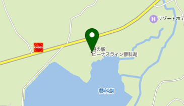 ビーナスライン蓼科湖の地図画像