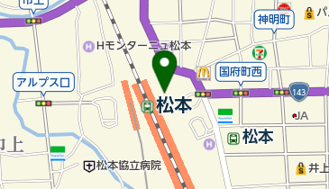 松本駅お城口の地図画像