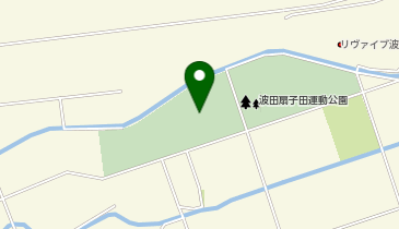 松本市波田扇子田運動公園の地図画像