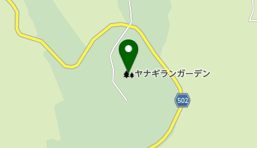 ヤナギランガーデンの地図画像