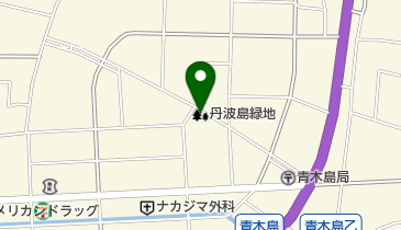 丹波島緑地の地図画像