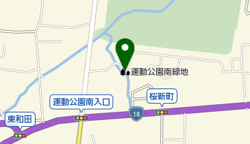 運動公園南緑地の地図画像