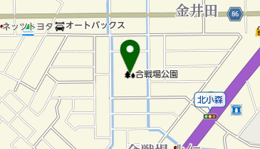 合戦場公園の地図画像