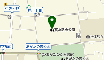 蚕糸記念公園の地図画像
