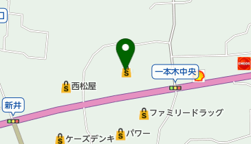 イオン中野店の地図画像