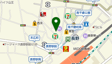 アニメイト長野の地図画像